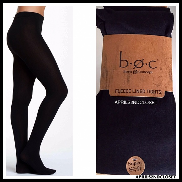 B.O.C. 2 BLACK FLEECE LINED TIGHTS A2C - Picture 4 of 16